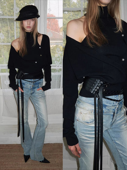 Buckle Convertible PU Belt &amp; Bracelet