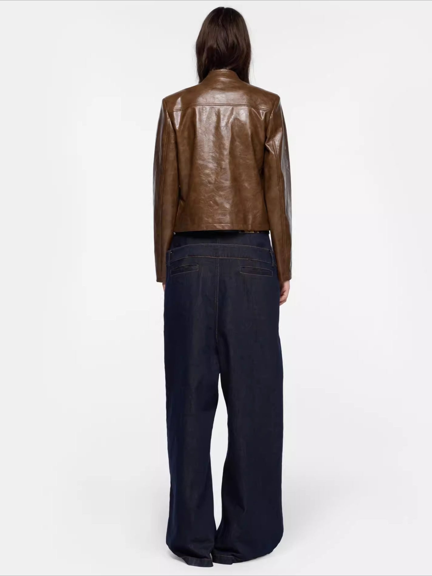 Chinese Punk Faux Leather Jacket