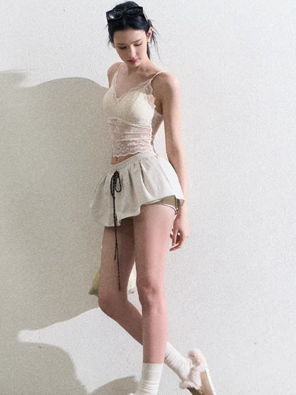 Lace Slim-Fit Camisole Base Layer