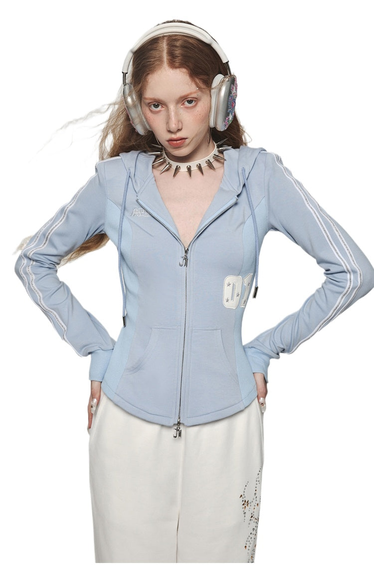 Zip-up Waist Slimming Hoodie