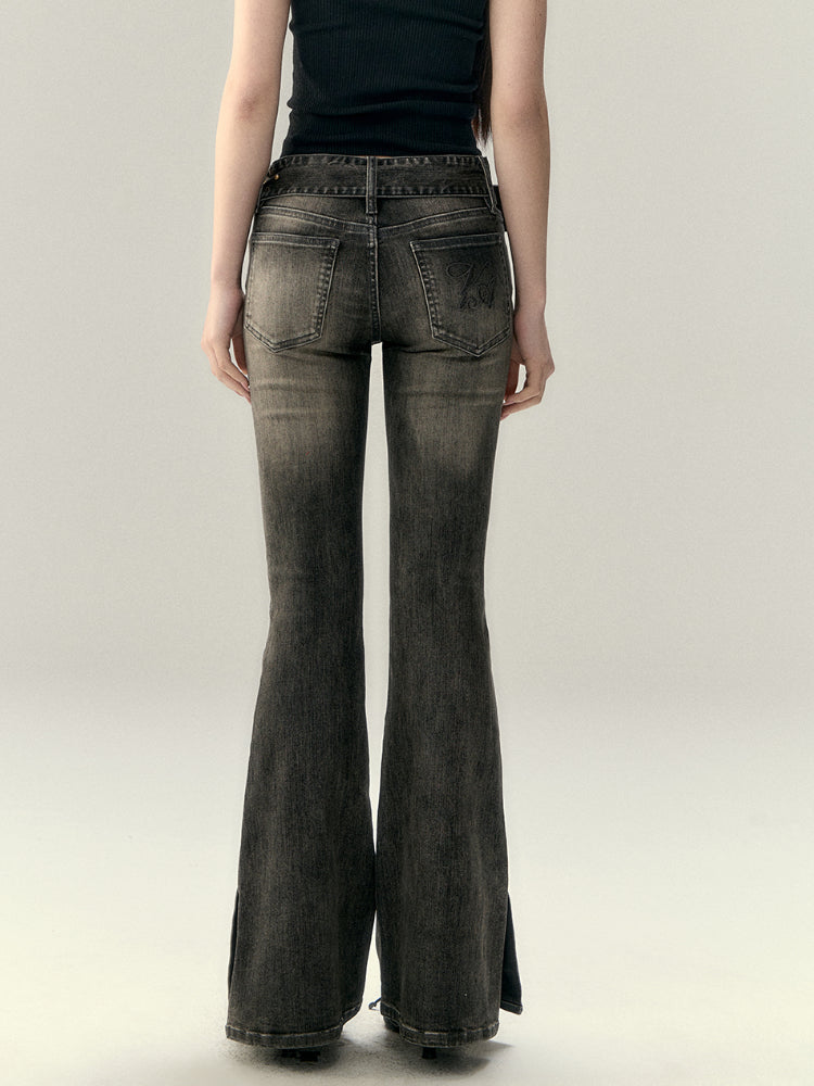 Stretch Slim Fit Flared Jeans