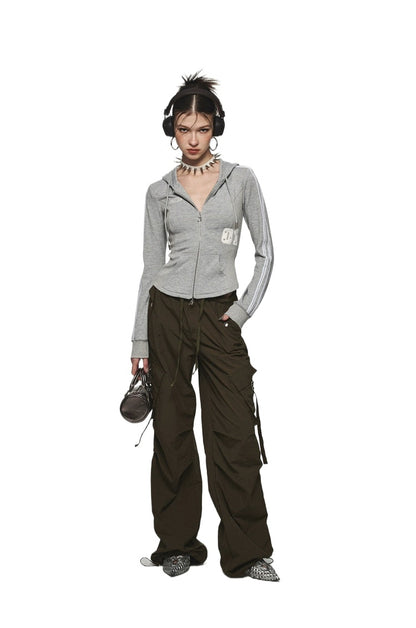 Zip-up Waist Slimming Hoodie