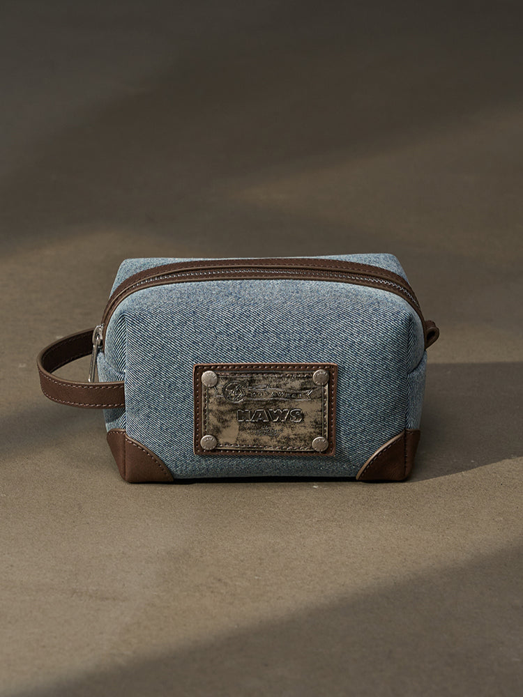 Vintage Denim Portable Large-Capacity Bag