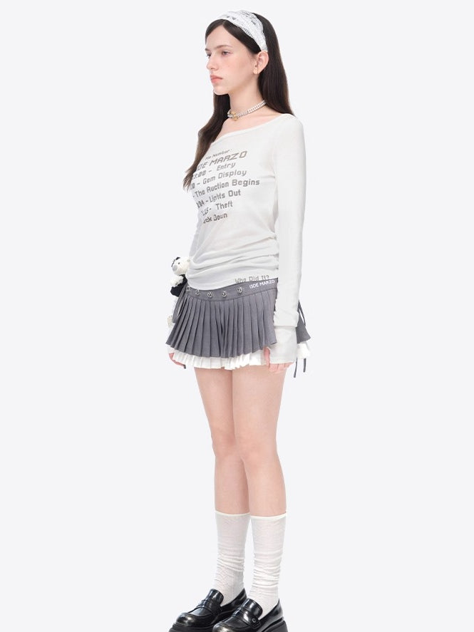 Timeline Fitted Long-Sleeve T-Shirt