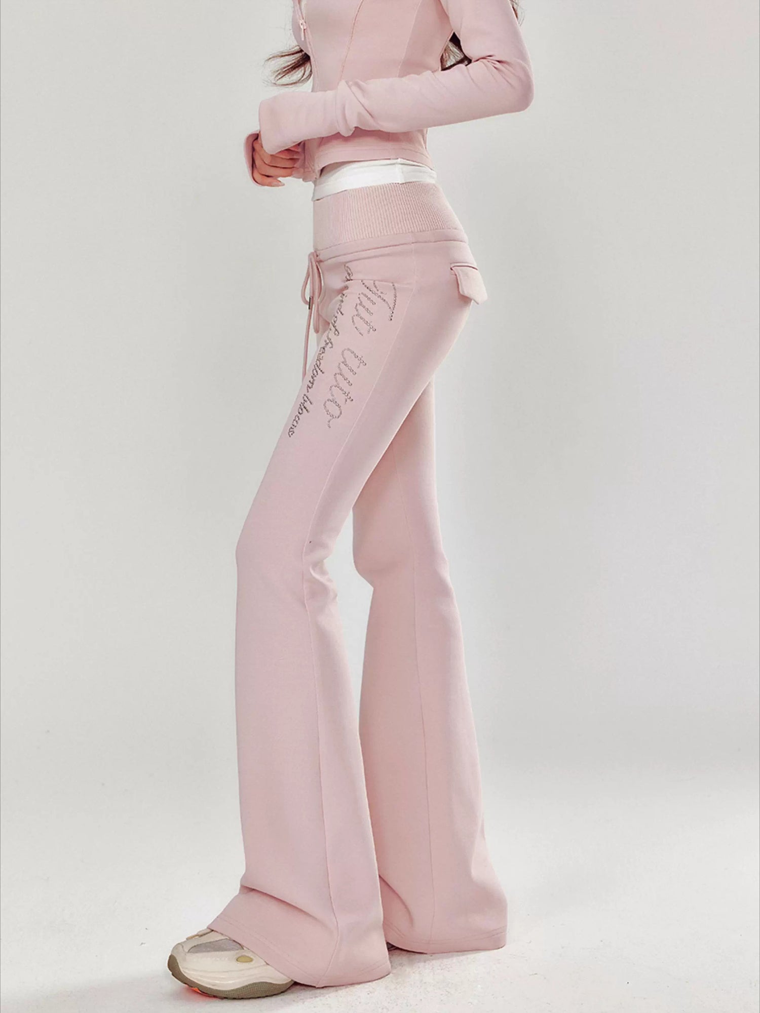 Pink Luxe Yoga Tracksuit Set