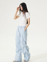 Lace Paneled Pleated Wide-leg Pants - CHINASQUAD