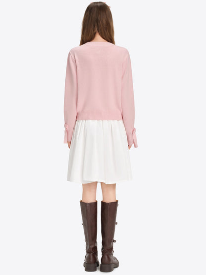 Bow Detail Knit Cardigan