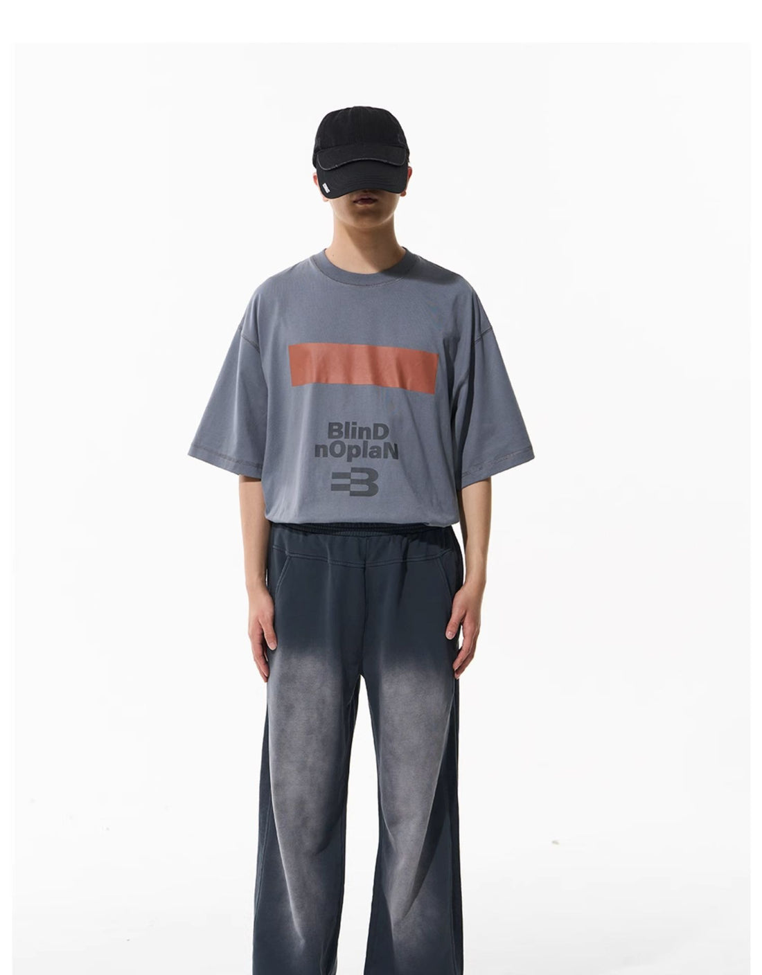 Washed Gradient Pure Cotton Relaxed Sweatpants