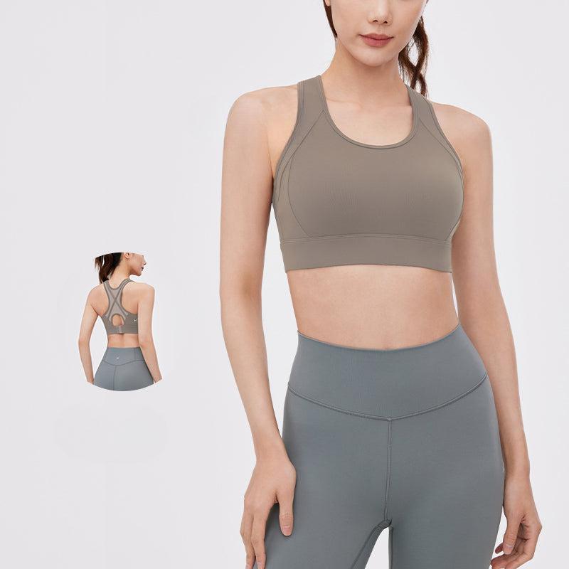 Removable Padded Cups Integrated Sports Bra