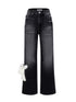 13DE MARZO Doozoo Straight-Leg Jeans – Black