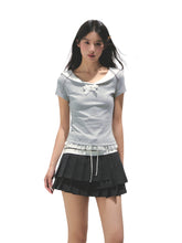 Lace Bow Retro T-shirt - CHINASQUAD