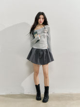 Asymmetric Shoulder Voluminous Ruched T-Shirt - CHINASQUAD