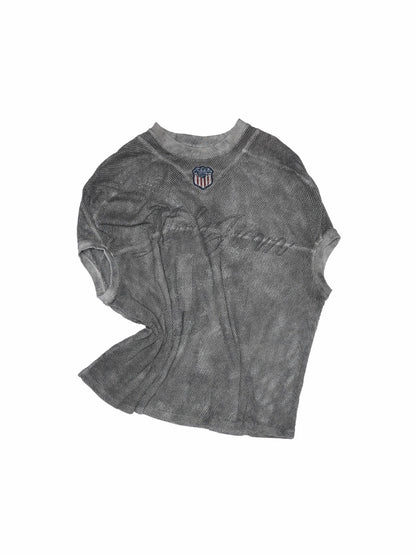 Contrast Logo Vintage Printed Rugby Jersey Shirt