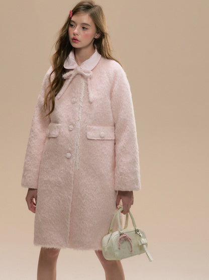 Baby Pink Woolen Coat