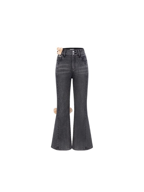 Fuzzy Jacron Jeans