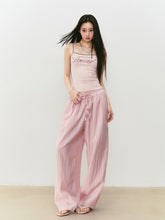 Color-Block Letter Print Camisole - CHINASQUAD