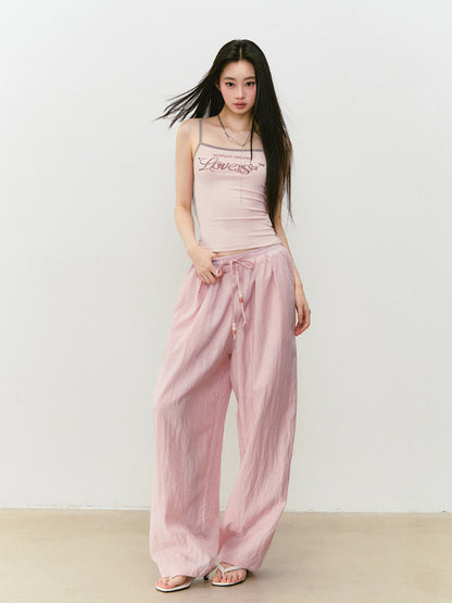 Color-Block Letter Print Camisole - CHINASQUAD