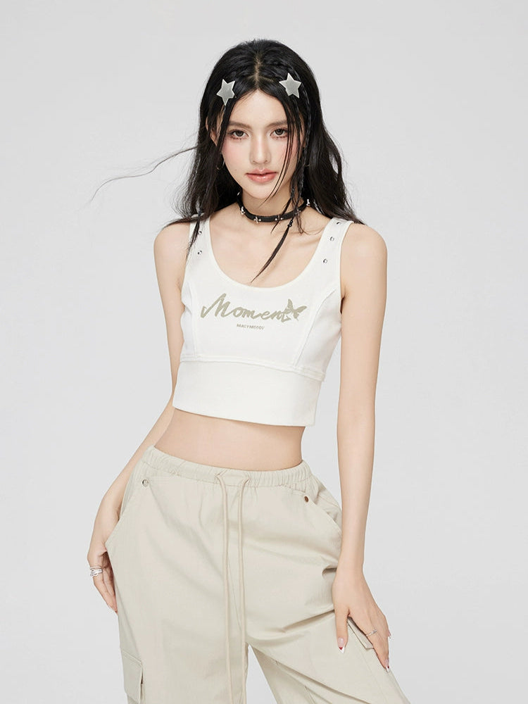 Rivet Butterfly Tank Top - CHINASQUAD