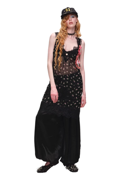 Relaxed Satin Balloon Trousers