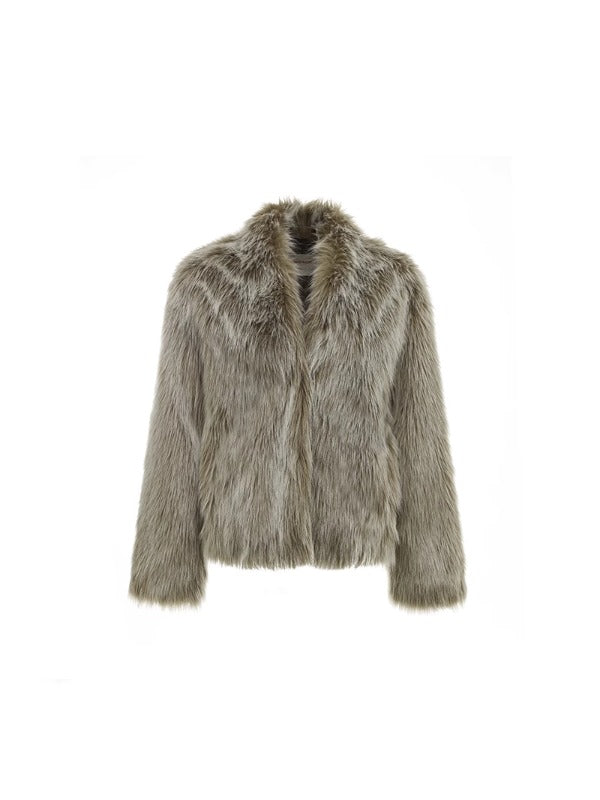 Faux Fox Fur Short Coat