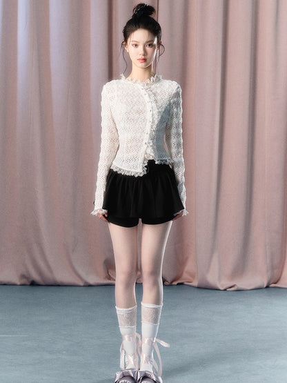 Provence Girl High-Waist A-Line Skort