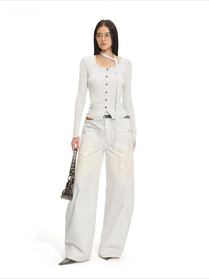 Miami Ribbed Knit Cardigan