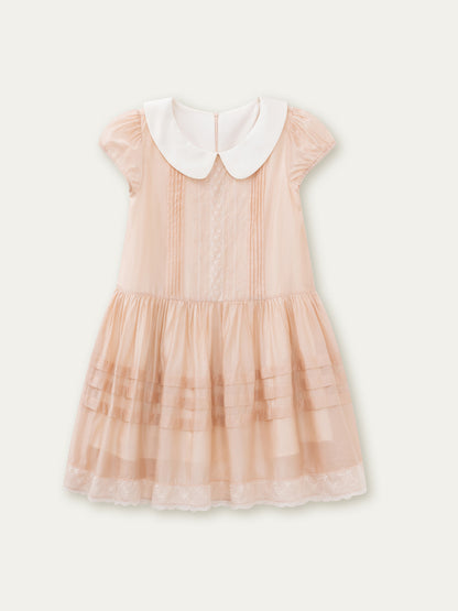 Pink Lace Baby Doll Dress - CHINASQUAD