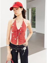 Cross Backless Fishbone Corset V-Neck Tank Top - CHINASQUAD