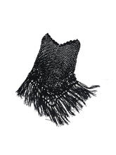 Hollow Out One-Piece Fringed Knit Shrug - CHINASQUAD