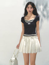 Embroidered Elastic Waist Skirt - CHINASQUAD