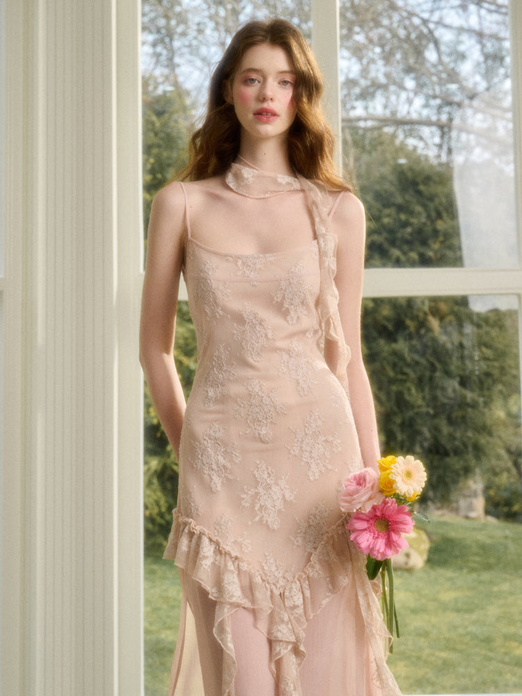 Pink Cloud Lace Fairy Dress