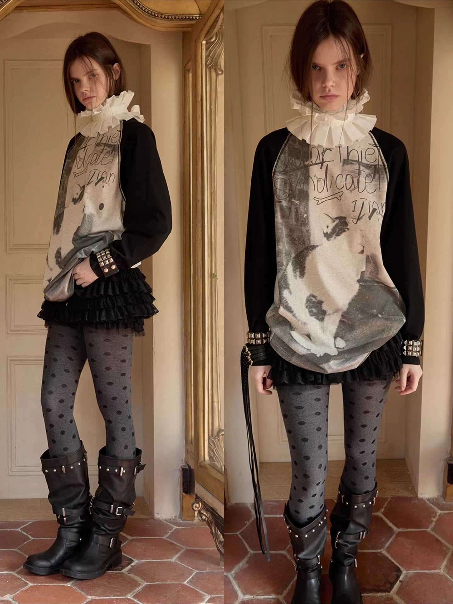 Crystal Graphic Long-Sleeve T-Shirt