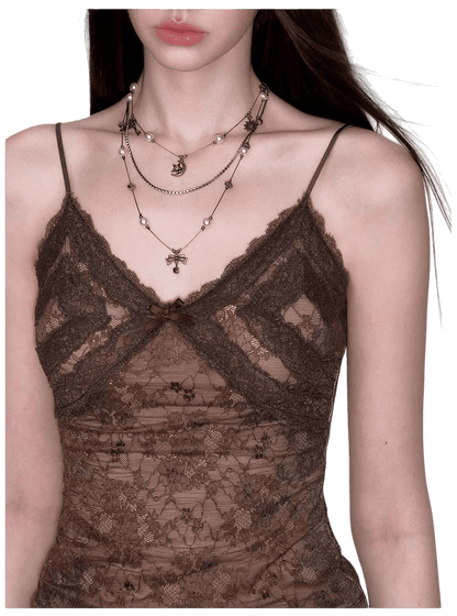 Vintage-Inspired Multi-Layer Statement Necklace