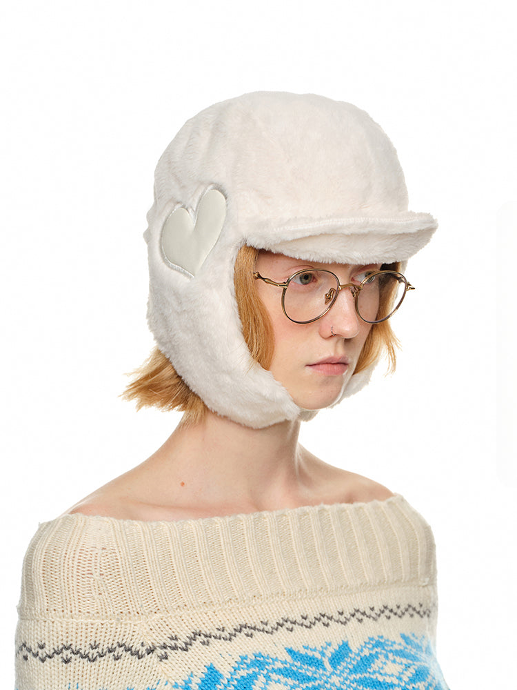 Eco-Friendly Rabbit Fur Earflap Aviator Hat