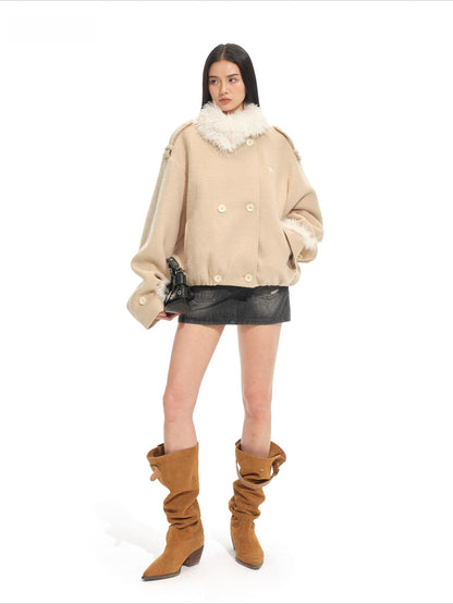 Polar Sculpted Wool-Blend Jacket