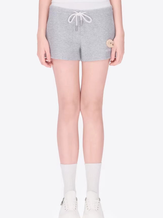 Double Waistband Panel Sport Shorts
