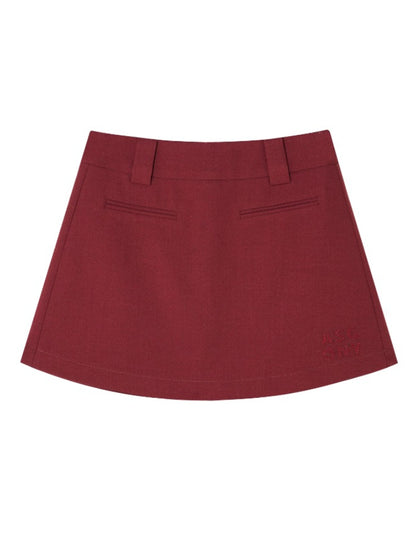 Anti-exposure Applique Pocket Suit Skort - CHINASQUAD