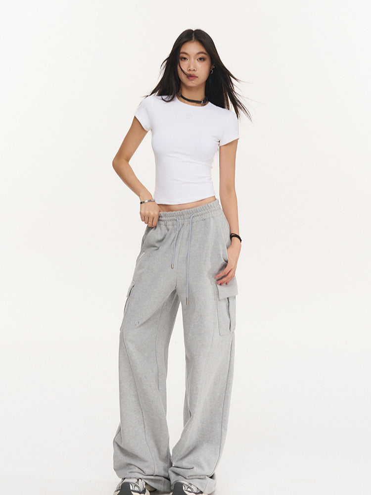 Glacier Gray Jogger Drawstring Pants