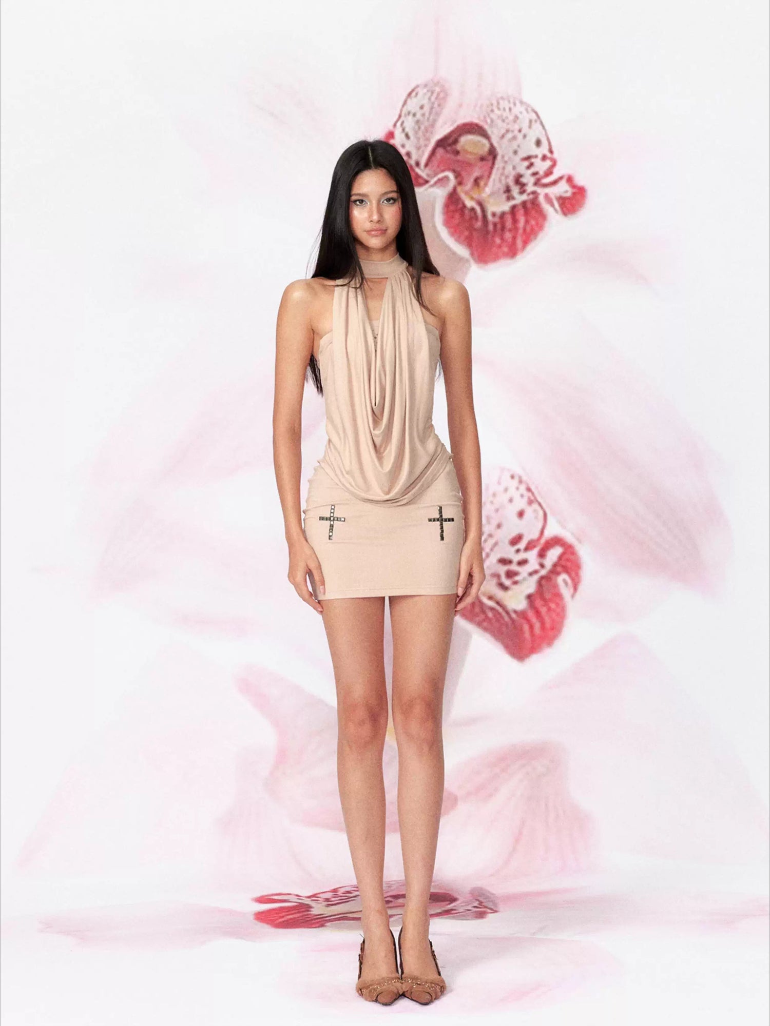 Slim-Fit Knit Bodycon Mini Dress