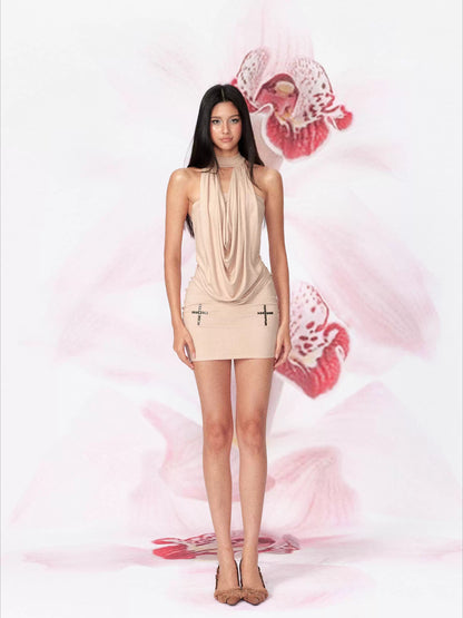 Slim-Fit Knit Bodycon Mini Dress