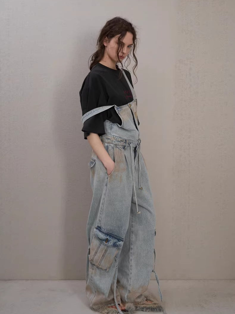 Spray-Wash Utility Pocket Relaxed Overalls