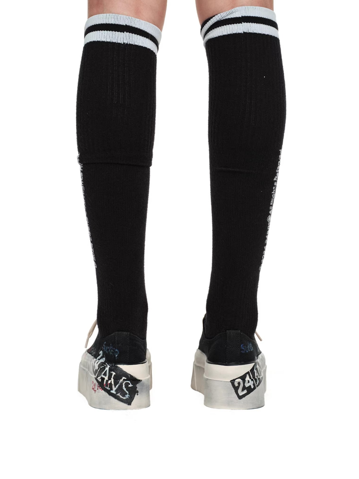 Dirty Fit Graffiti Platform Canvas Sneakers