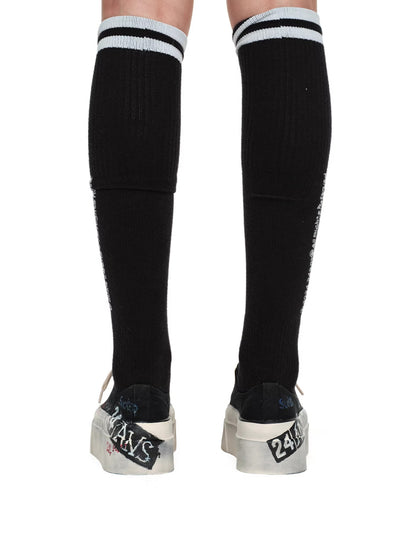 Dirty Fit Graffiti Platform Canvas Sneakers