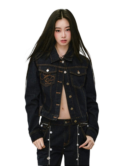 Denim Original Color Loose Fit Denim Jacket - CHINASQUAD