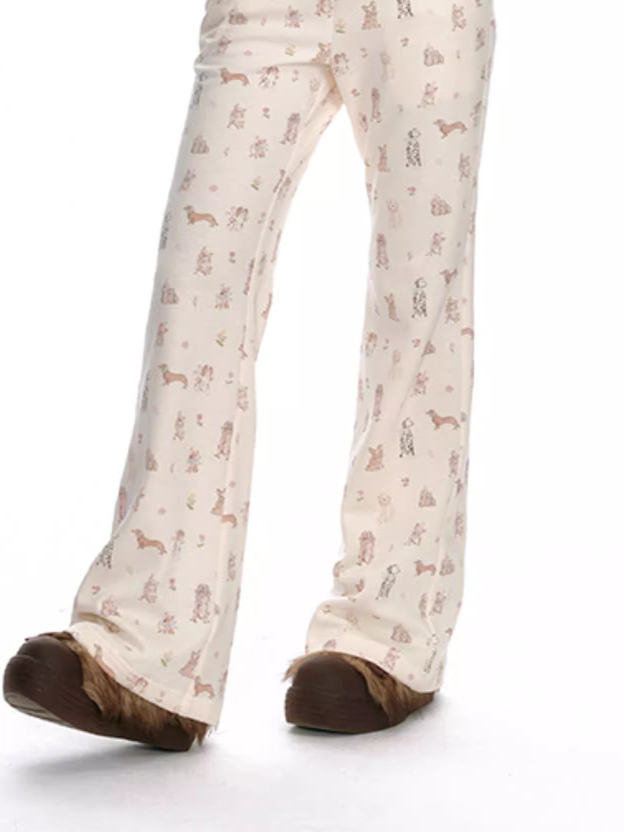 Dog Print Knit Lounge Set