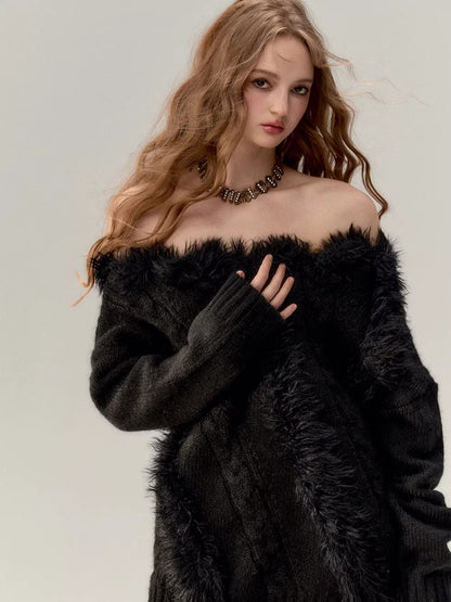 Color-Blocked Wool-Blend Knit Top