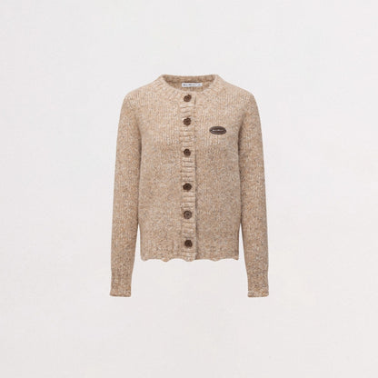 Chunky-Knit Wool-Blend Winter Cardigan