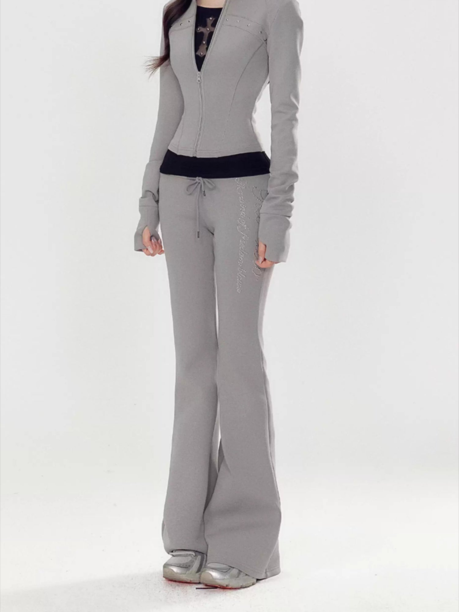 Pink Luxe Yoga Tracksuit Set