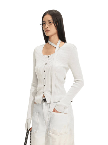 Miami Ribbed Knit Cardigan