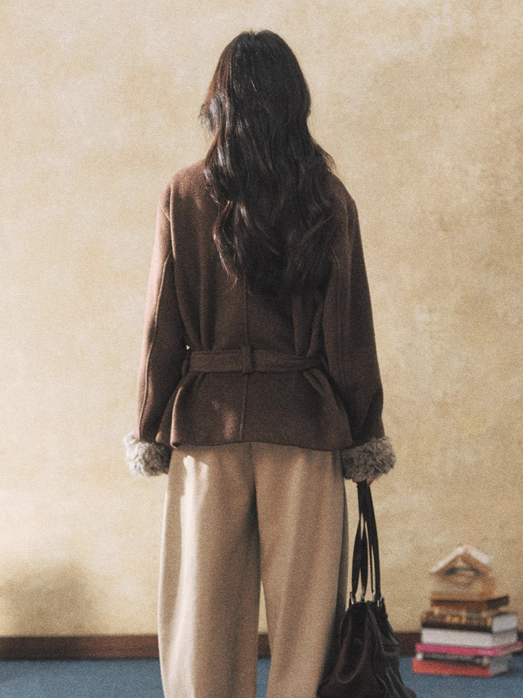 Double-Breasted Wool-Blend Jacket